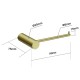 Diamora Luxury Knurled Brushed Yellow Gold Hand Towel Holder Towel Rail Stainless Steel 304 Diamora Luxury Knurled Brushed Yellow Gold Hand Towel Holder Towel Rail Stainless Steel 304